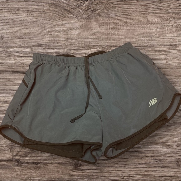 New Balance Gray Athletic Shorts Lightweight Performance - Picture 2 of 5